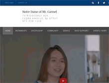 Tablet Screenshot of ndcarmel.com